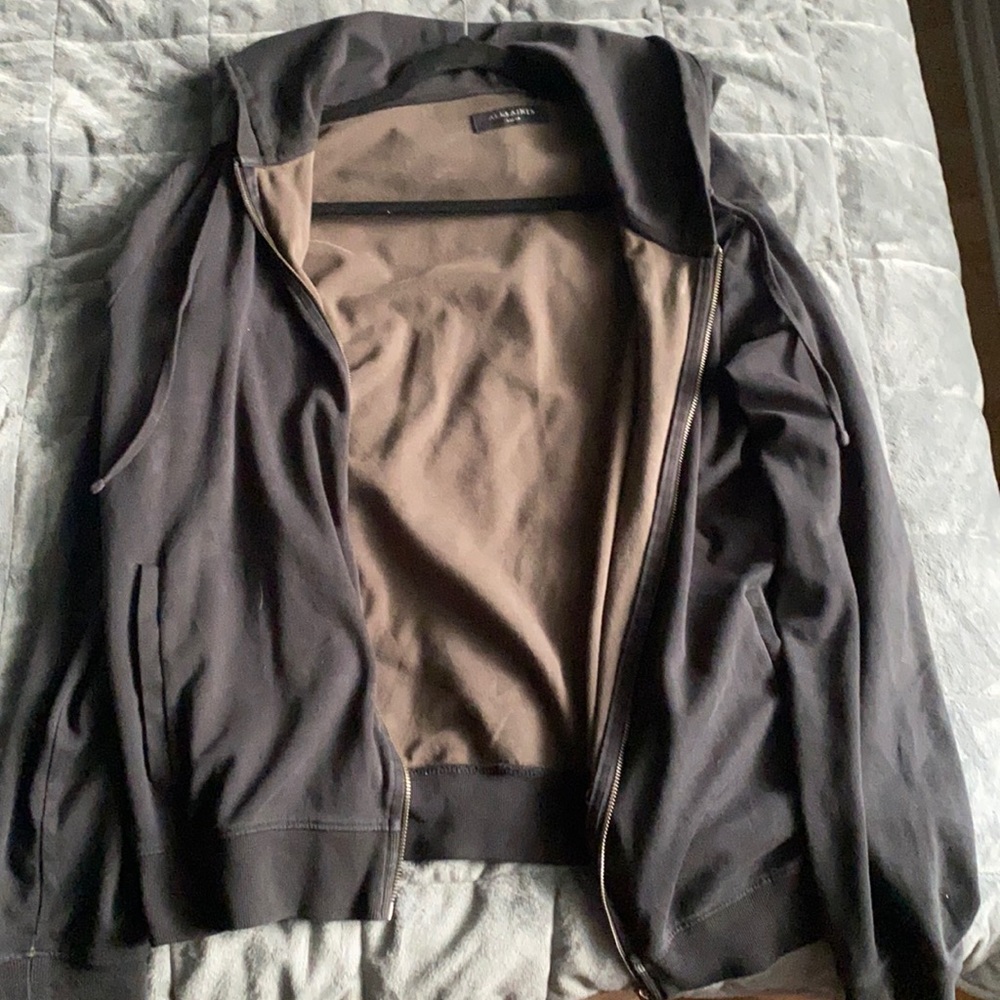 ALL SAINTS - large black jacket. Condition: 8/10